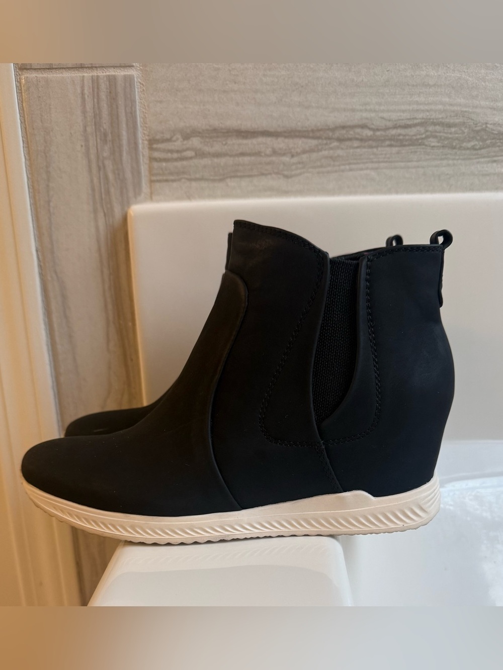 Bear traps Black Wedge Jaci  Sneaker Boot - Women's